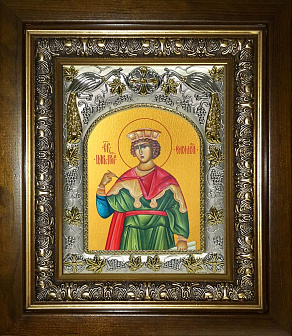 Икона Соломон праотец, в деревяном киоте