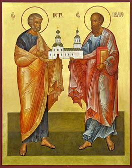 Икона ПЕТР и ПАВЕЛ, Апостолы (РУЧНАЯ РАБОТА)