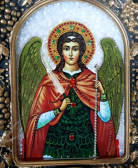 Икона Святой Архангел Михаил, бисер