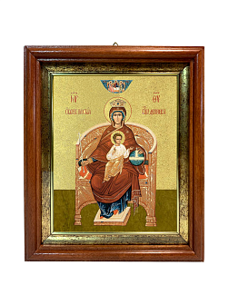Икона Божией Матери "Державная" с золочением поталью, 03016-УЛ Икона Божией Матери "Державная" с золочением поталью, 03016-УЛ