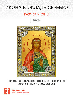 Икона АНАСТАСИЯ Николаевна Романова, Великая Княжна, Великомученица (СЕРЕБРЯНАЯ РИЗА)