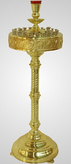 Подсвечник 35 свечей малый лак