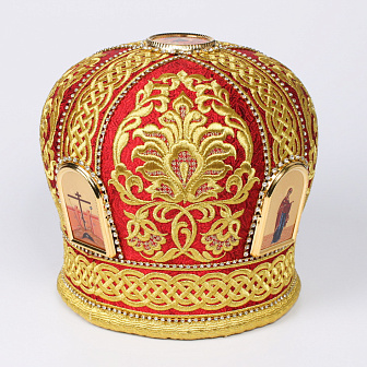 Митра №053 глазет вышивка а/м фоторамки стр.дор. в футляре