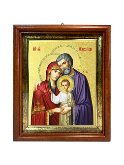 Икона "Святое Семейство" с золочением поталью, 07С1-УЛ
