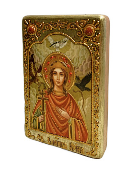 Икона ''Ирина мученица'' из дуба