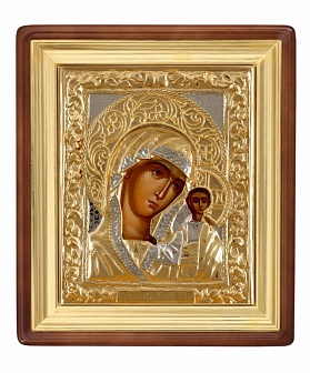 Икона ''Богородица Казанская'' писаная маслом