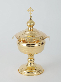 Чаша водосвятная малая золочение чеканка Чаша водосвятная малая золочение чеканка