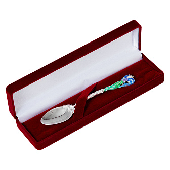 Лжица литьевая малая №12 / 1 эмаль серебро (УИН)