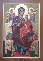 Икона Пресвятой Богородицы ВСЕЦАРИЦА (Пантанасса) (РУКОПИСНАЯ)