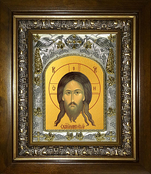 Икона Спас Нерукотворный, в деревяном киоте Икона Спас Нерукотворный, в деревяном киоте