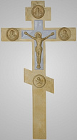 Крест напрестольный с накладками и золочение
