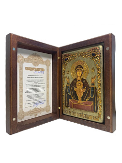 Икона Пресвятой Богородицы НЕУПИВАЕМАЯ ЧАША (РУЧНАЯ РАБОТА, ПОДАРОЧНАЯ)