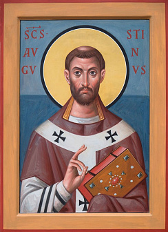 Икона под старину Августин Аврелий, Иппонийский, Блаженный