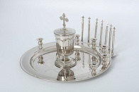 Прибор для соборования никель чеканка