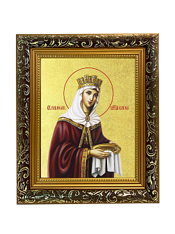 Икона "Елена", св. равноап. царица, с золочением поталью, 10019-УЛ Икона "Елена", св. равноап. царица, с золочением поталью, 10019-УЛ