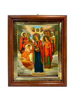 Икона Целительница Божия Матерь золочение поталь 147 Икона Целительница Божия Матерь золочение поталь 147