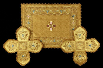 Воздух №025 глазет вышивка а/м 0,75-1,0л потир