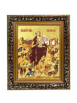 Икона "Мария Египетская", св. прп., с золочением поталью, 10037-УЛ