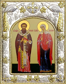 Икона Киприан и Устинья