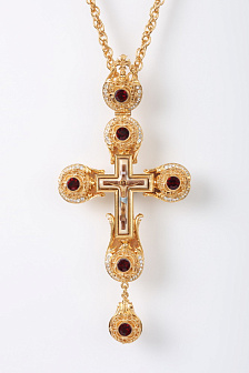 Крест наперсный №65 / золочение / серебро (УИН)