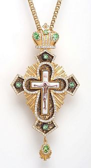 Крест наперсный №147 / золочение / серебро филигрань (УИН)