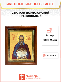 Образ святого Стилиана Пафлагонского, преподобного, 09С5 Образ святого Стилиана Пафлагонского, преподобного, 09С5