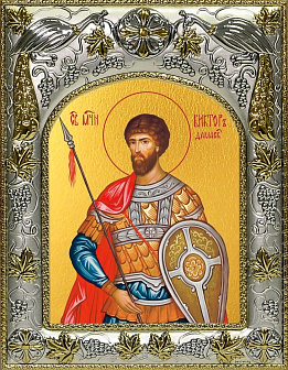 Икона складень Виктор Дамасский и Ангел Хранитель 046Б