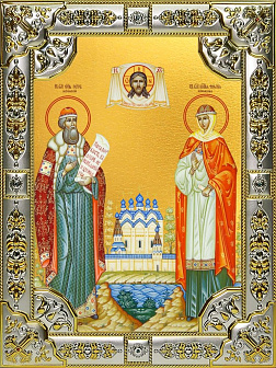 Икона Петр и Феврония, благоверные князья