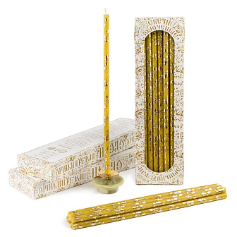 Свечи праздничные №20/40 (уп 25шт), ВОСК (Золотая лоза)