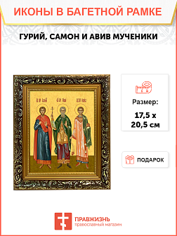 Образ святых Гурия, Самона и Авива, мучеников и исповедников Едесских, 09ГСА1