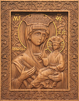 Икона резная Всеблаженная Икона резная Всеблаженная