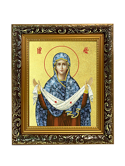 Икона Божией Матери "Покров" с золочением поталью, 03П2-УЛ_NB_KRA Икона Божией Матери "Покров" с золочением поталью, 03П2-УЛ_NB_KRA