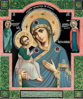 Икона под старину Пресвятой Богородицы Иерусалимская Икона под старину Пресвятой Богородицы Иерусалимская