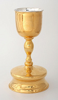 Потир 1.0л латунь / золочение / , серебряный вкладыш (УИН)