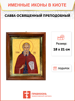 Образ святого Саввы Освященного преподобного, 09С17 Образ святого Саввы Освященного преподобного, 09С17