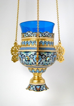 Лампада филигранная №6 эмаль / золочение