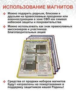 Набор магнитов № 17 Основы Православия 5 шт.