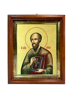 Икона "Павел", св. апостол, с золочением поталью, 09077-УЛ Икона "Павел", св. апостол, с золочением поталью, 09077-УЛ