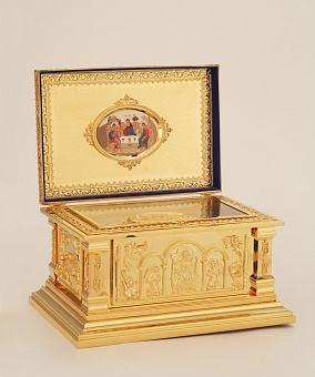 Ковчег для частиц святых мощей №35 золочение
