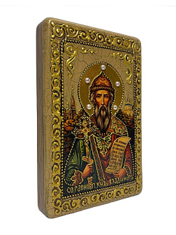Икона ''Владимир равноапостольный великий князь'' из дуба