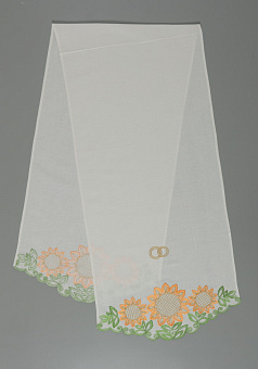 Рушник венчальный вышивка гладь №4