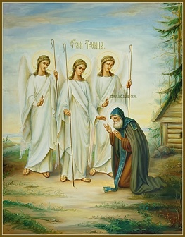 Явление Святой Троицы преподобному Александру Свирскому, икона