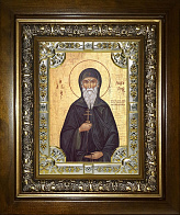 Икона Патапий Египетский преподобный в деревянном киоте