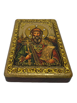 Икона ''Владимир равноапостольный великий князь'' из дуба