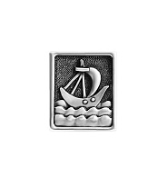 Чарм (шарм) Христианский символ "Корабль", серебро 925 пробы