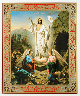 Икона на деревянном планшете 30х40 двойное тиснение, ДСП, ПВХ, Праздники №2 (к-т 13 шт) Праздники 2