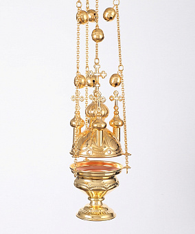 Кадило архиерейское пятиглавое малое золочение чеканка Кадило архиерейское пятиглавое малое золочение чеканка