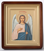 Икона в киоте 18х24 фигурный, темпера №3, ковчег Ангел Хранитель 1