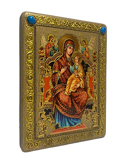 Икона Пресвятой Богородицы ВСЕЦАРИЦА (Пантанасса) (ПОДАРОЧНАЯ)