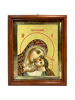 Икона Божией Матери "Корсунская" с золочением поталью, 03039-УЛ